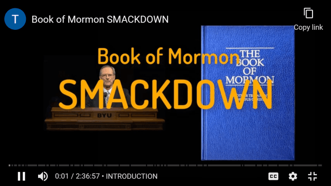 Book of Mormon Smackdown